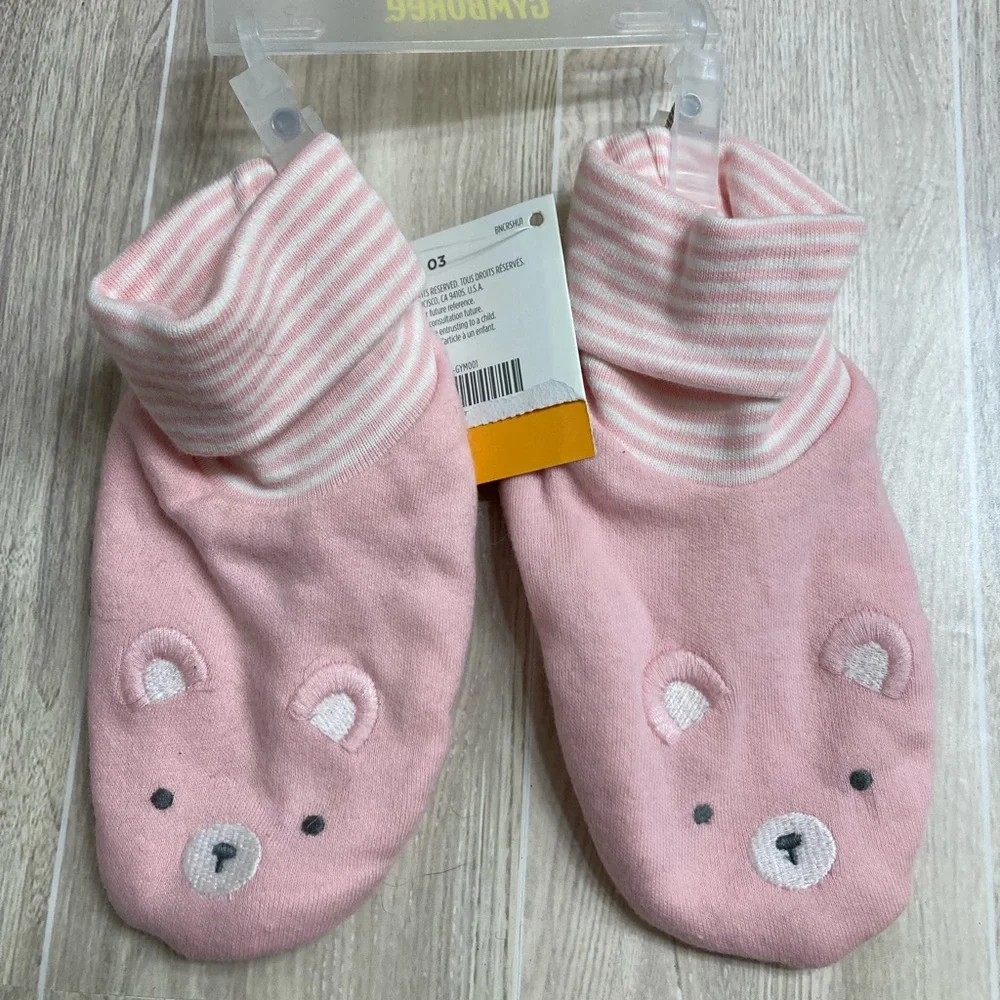 Gymboree New Pink Bear Baby Booties #IR